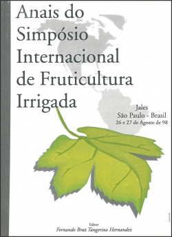 ANAIS DO SIMPÓSIO INTERNACIONAL DE FRUTICULTURA IRRIGADA
