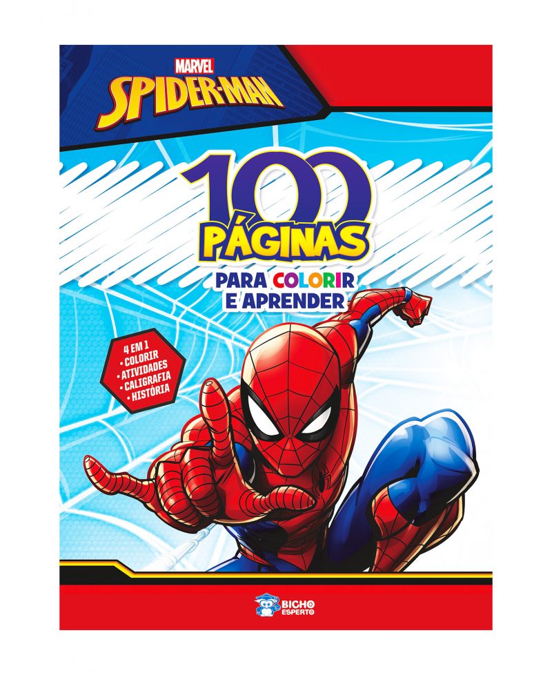 Caneca Personalizada Homem Aranha Para Colorir + Canetinhas