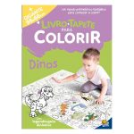 Livro Infantil Colorir Tapete Dinos