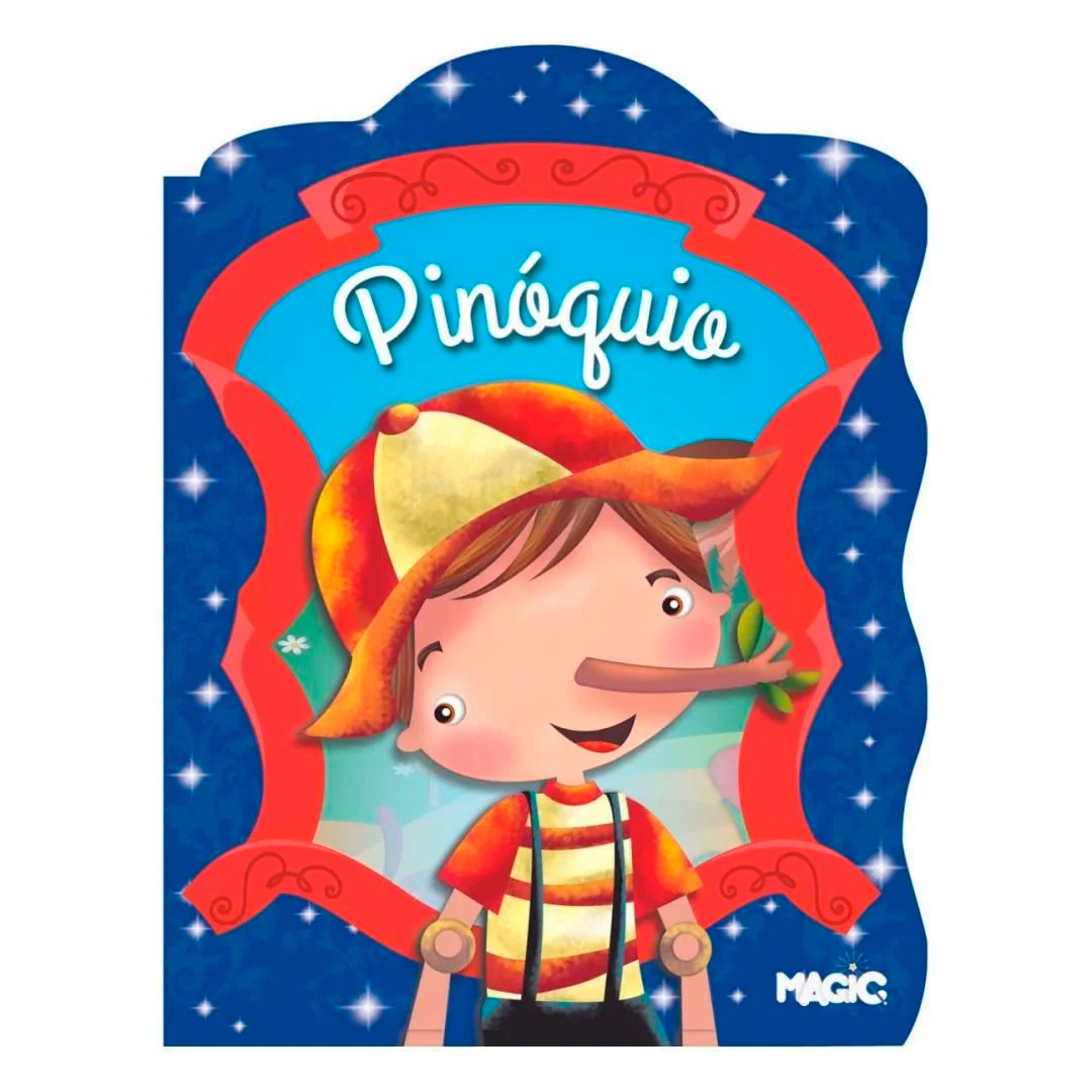 Livro Infantil Ilustrado Recortado Pinóquio
