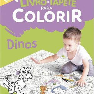 Livro Infantil Colorir Tapete Dinos