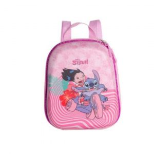 Mochila Rosa Stitch Pequena